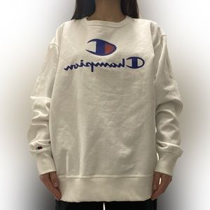 Champion Crew Neck Classic Retro Fleece Sweatshirt